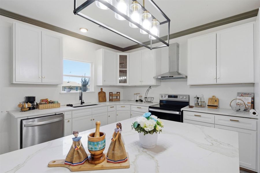 Furnished interior view inside a new home in , Cleveland (Image 14).