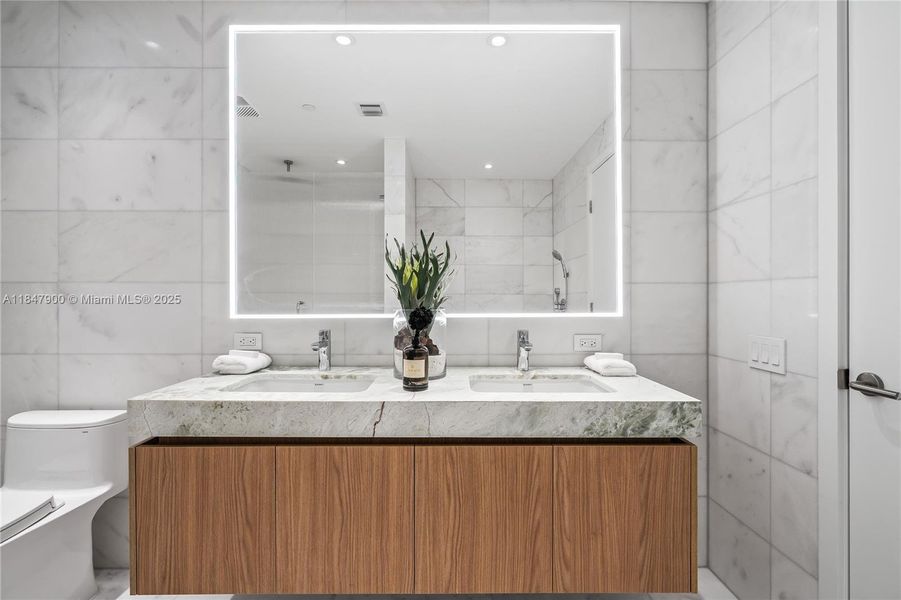 Furnished interior view inside a new home in , Miami Beach (Image 33). Furnished interior view inside a new home in , Miami Beach (Image 33).