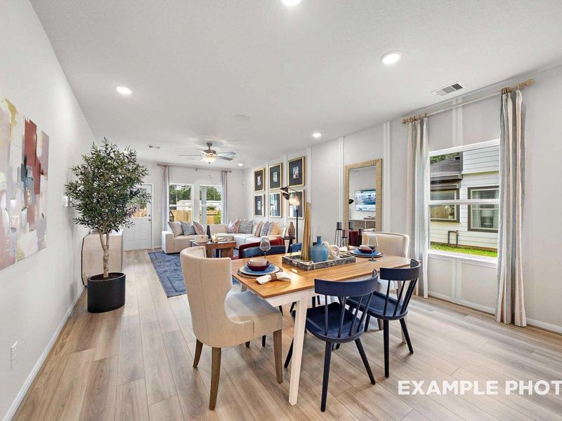 Furnished interior view inside a new home in Caney Creek Place, Conroe (Image 13). Furnished interior view inside a new home in Caney Creek Place, Conroe (Image 13).