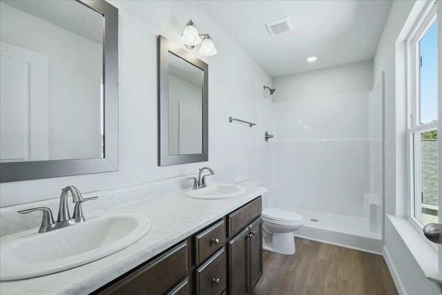 Furnished interior view inside a new home in Stones Throw, Inman (Image 9).