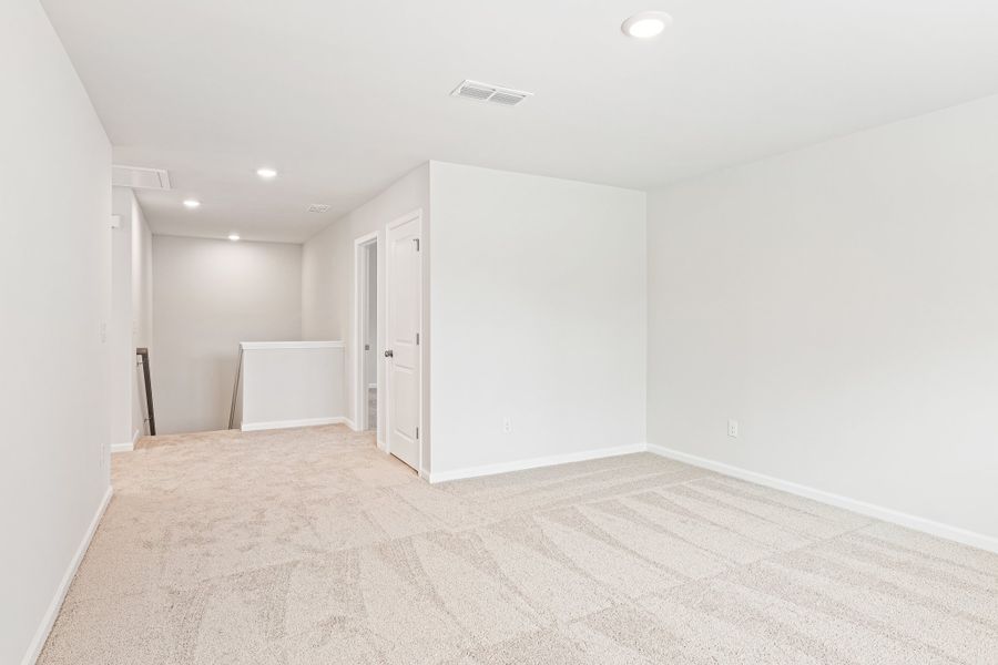 A room with white walls. A room with white walls.