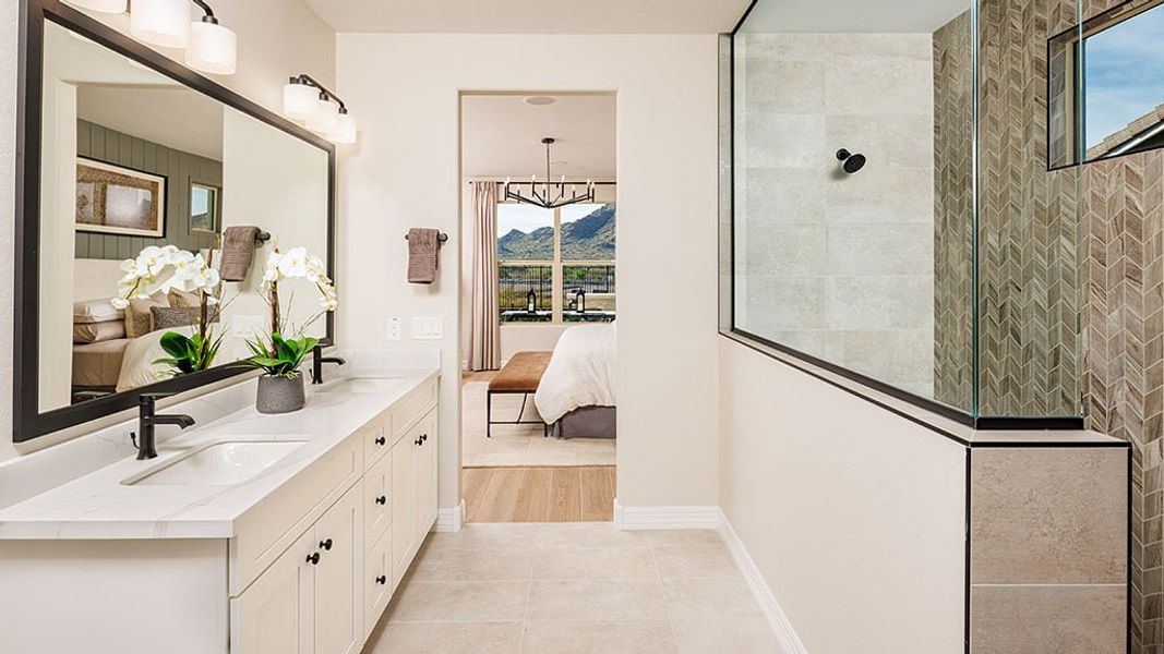 Furnished interior view inside a new home in Ladera Trails, Queen Creek (Image 10).