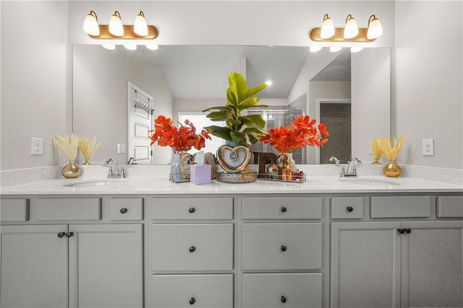 Close-up of interior finishes inside a home in Berkeley Lakes, Locust Grove (Image 21).
