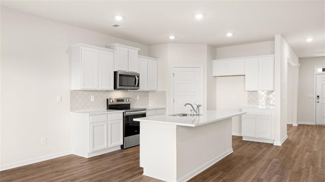 Furnished interior view inside a new home in The Preserve at Agricultural Village, Perry (Image 11).