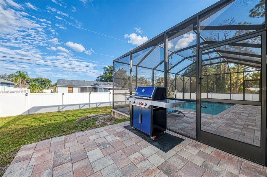 Exterior details and patio area of a home in , North Port (Image 35).