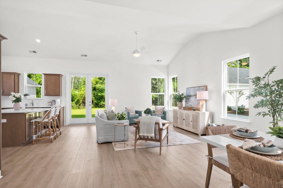 Furnished interior view inside a new home in Downtown Loris Homes, Loris (Image 10).