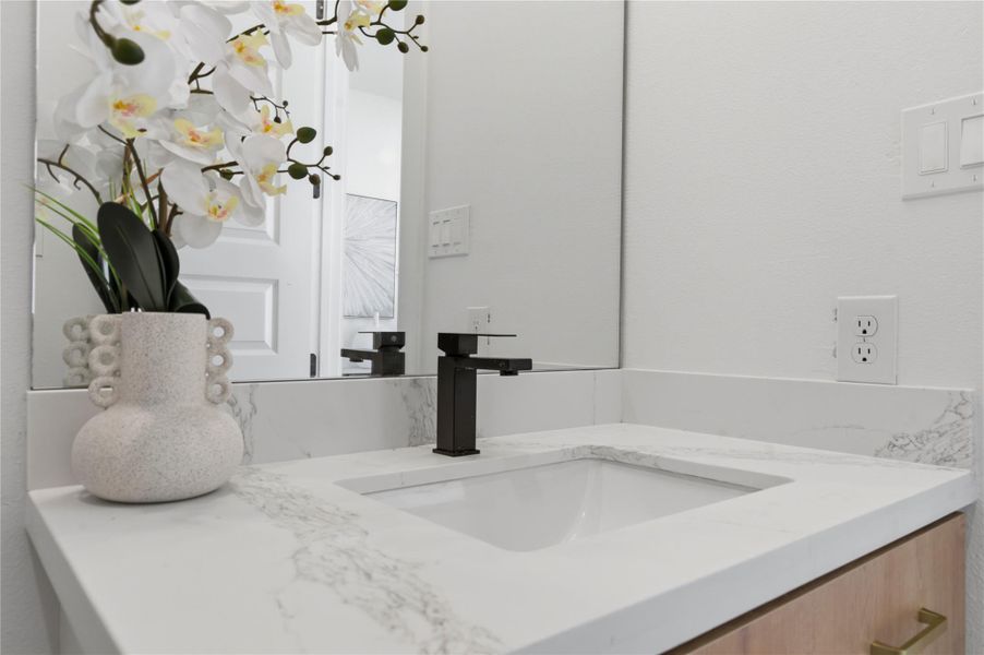 Close-up of interior finishes inside a home in , Houston (Image 20).