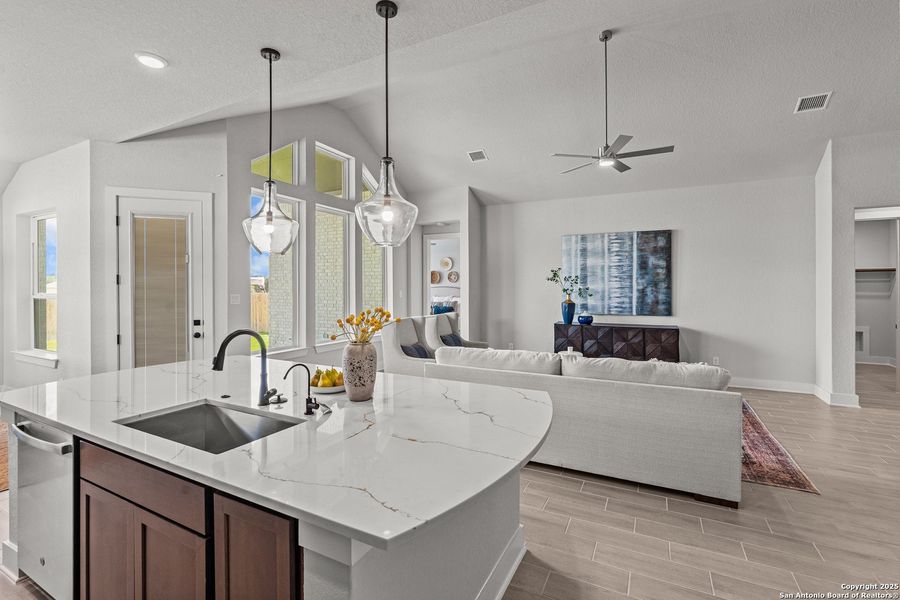 Furnished interior view inside a new home in Alsatian Oaks, Castroville (Image 4). Furnished interior view inside a new home in Alsatian Oaks, Castroville (Image 4).