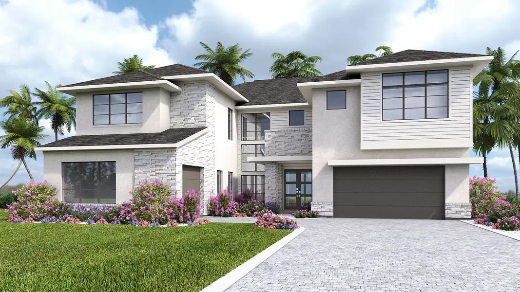 Representative exterior photo of a completed home built from the 4730F by Perry Homes in Star Farms at Lakewood Ranch, Bradenton, FL (Image 3). Representative exterior photo of a completed home built from the 4730F by Perry Homes in Star Farms at Lakewood Ranch, Bradenton, FL (Image 3).