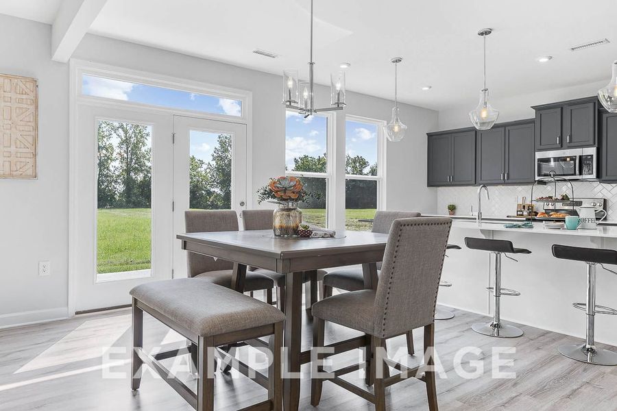 Representative furnished interior of a home built from the The Chestnut by Davidson Homes LLC in Wendell Ridge, Wendell (Image 11).
