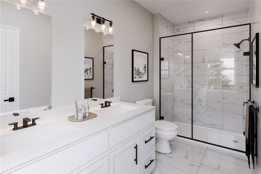 Furnished interior view inside a new home in Lake Mattie Preserve, Auburndale (Image 14). Furnished interior view inside a new home in Lake Mattie Preserve, Auburndale (Image 14).