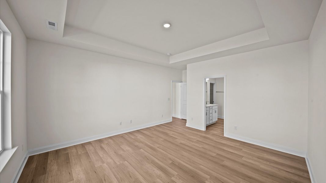 Representative furnished interior of a home built from the Greenwich by DRB Homes in Bellerose, Gibsonville (Image 18).