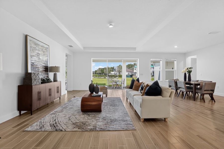 Representative furnished interior of a home built from the Abaco by Taylor Morrison in Ardisia Park, New Smyrna Beach (Image 12).