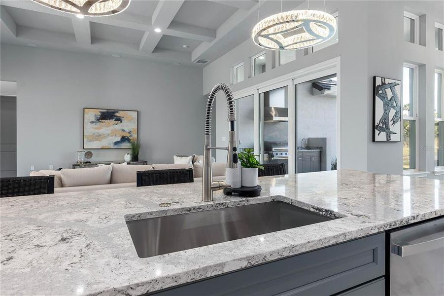 Sink Overlooks Family room Sink Overlooks Family room