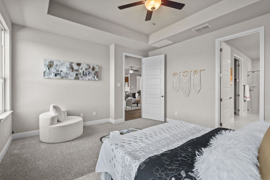 Representative furnished interior of a home built from the The Jennings G by Davidson Homes LLC in The Reserve at Potranco Oaks, Castroville (Image 29).