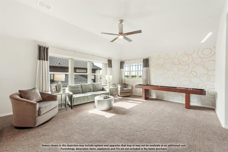 Furnished interior view inside a new home in Mosaic, Celina (Image 27). Furnished interior view inside a new home in Mosaic, Celina (Image 27).