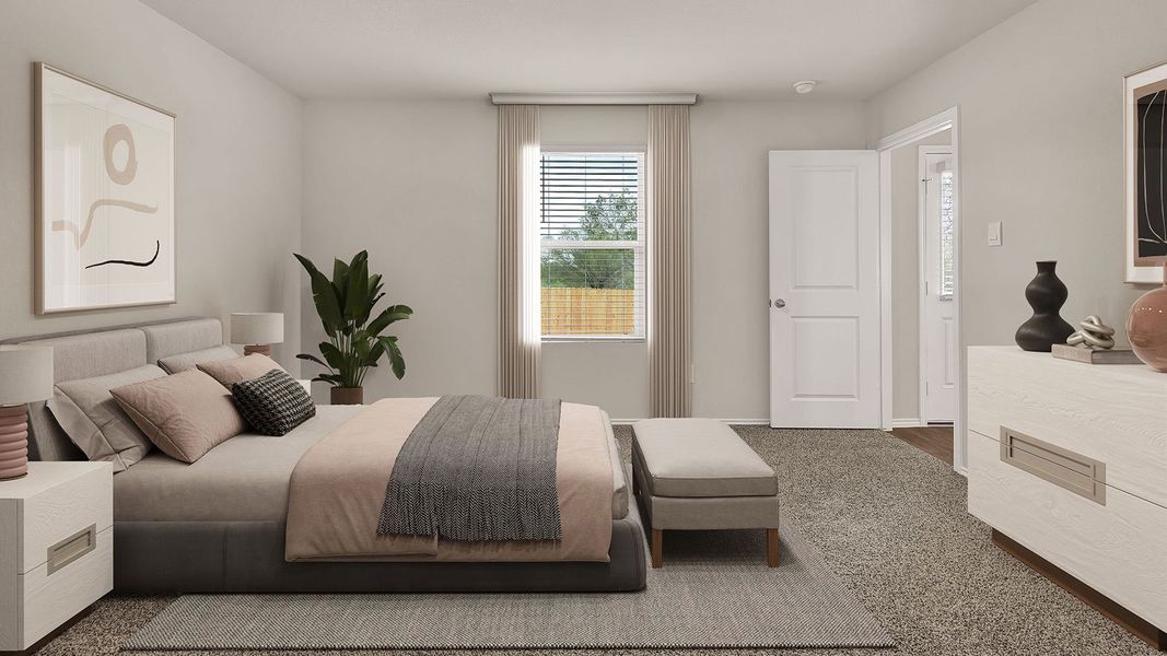 Representative furnished interior of a home built from the The Barton by D.R. Horton in Ladera, Luling (Image 14). Representative furnished interior of a home built from the The Barton by D.R. Horton in Ladera, Luling (Image 14).