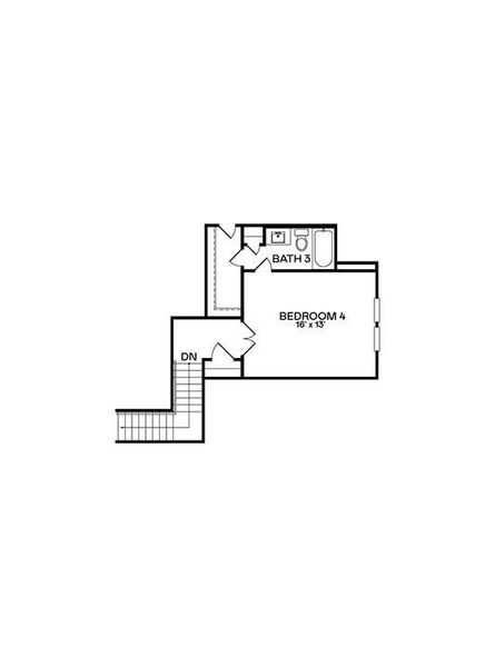 2D floor plan layout of this home in Bridgeland, Cypress, TX (Image 3).