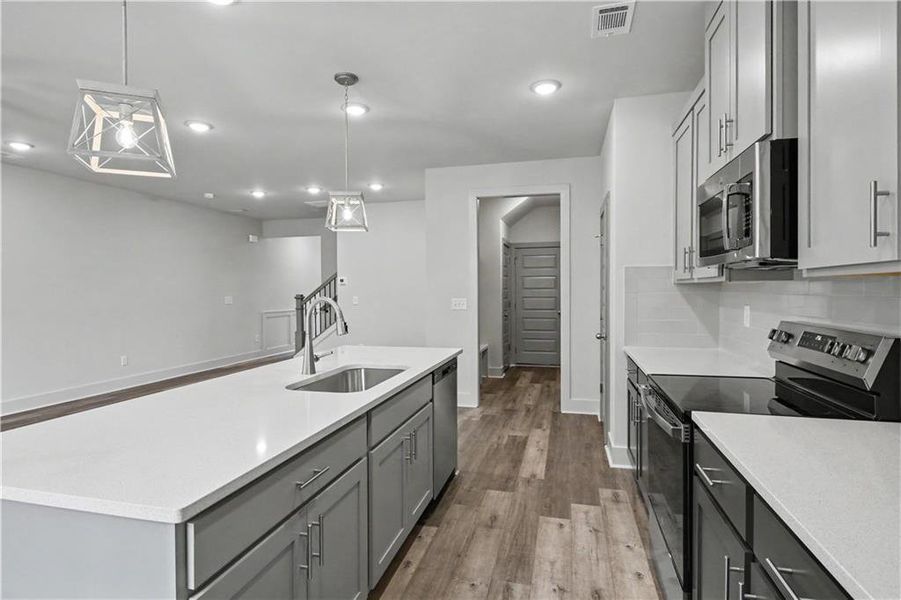 Furnished interior view inside a new home in , Norcross (Image 7).