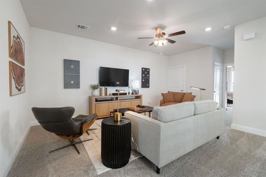 Furnished interior view inside a new home in Waterbend, Euless (Image 6).