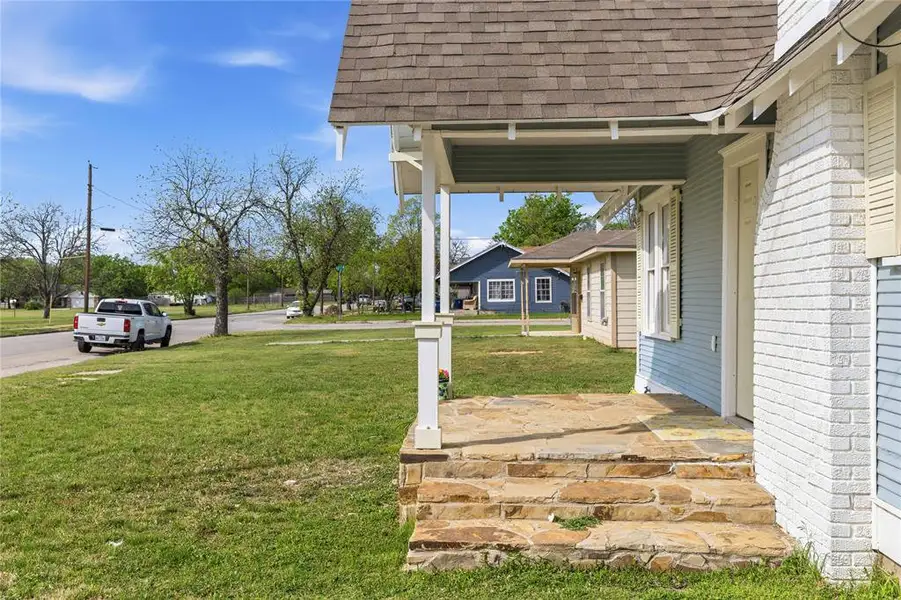 Exterior details and patio area of a home in , Brownwood (Image 20). Exterior details and patio area of a home in , Brownwood (Image 20).