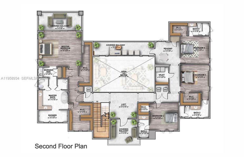 2D floor plan layout of this home in , Southwest Ranches, FL (Image 6).