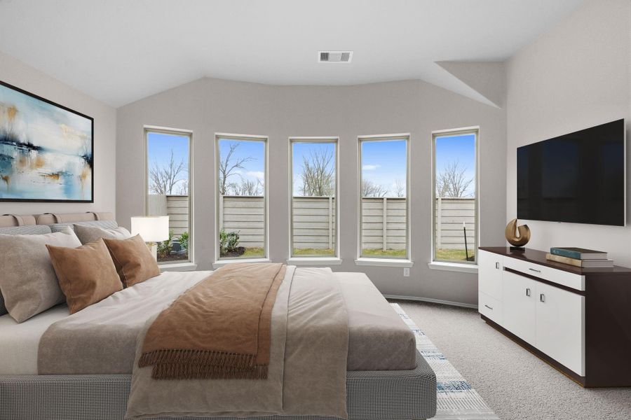 Furnished interior view inside a new home in Pomona, Manvel (Image 7).