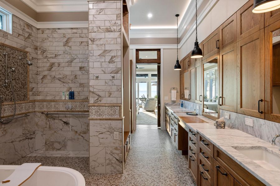 Furnished interior view inside a new home in , Bonneau (Image 9).