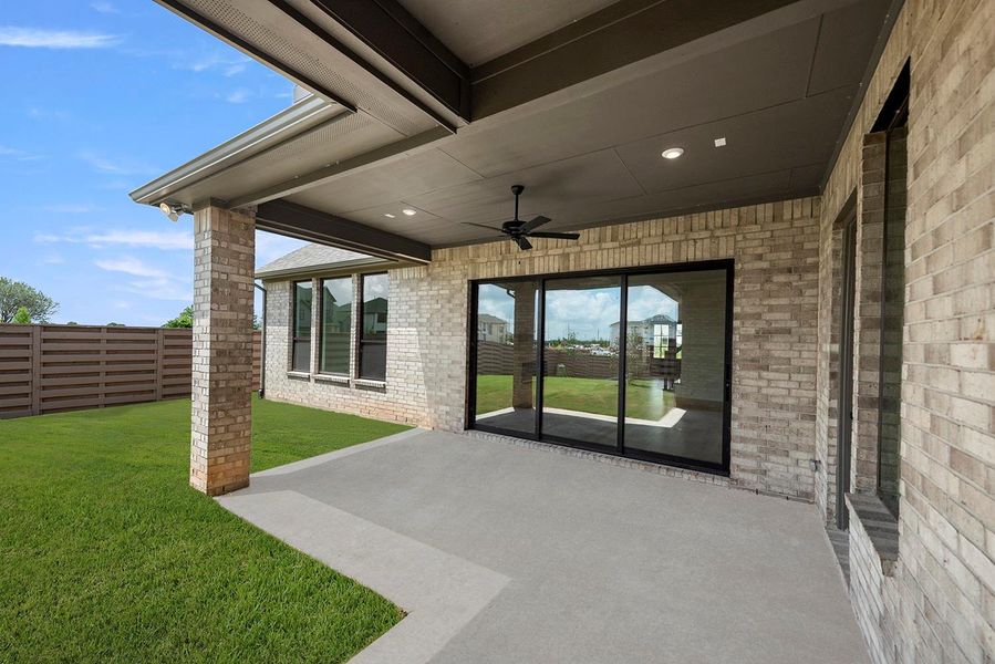 Exterior details and patio area of a home in Austin Point Showcase, Richmond (Image 3). Exterior details and patio area of a home in Austin Point Showcase, Richmond (Image 3).
