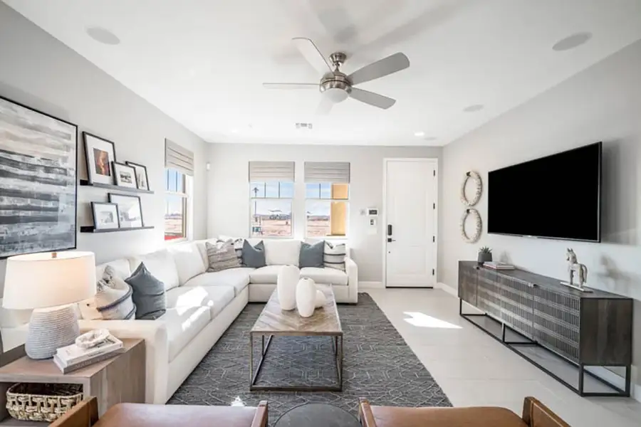 Representative furnished interior of a home built from the CC-RM1 by Taylor Morrison in Parkside Villas Collection, Avondale (Image 6).