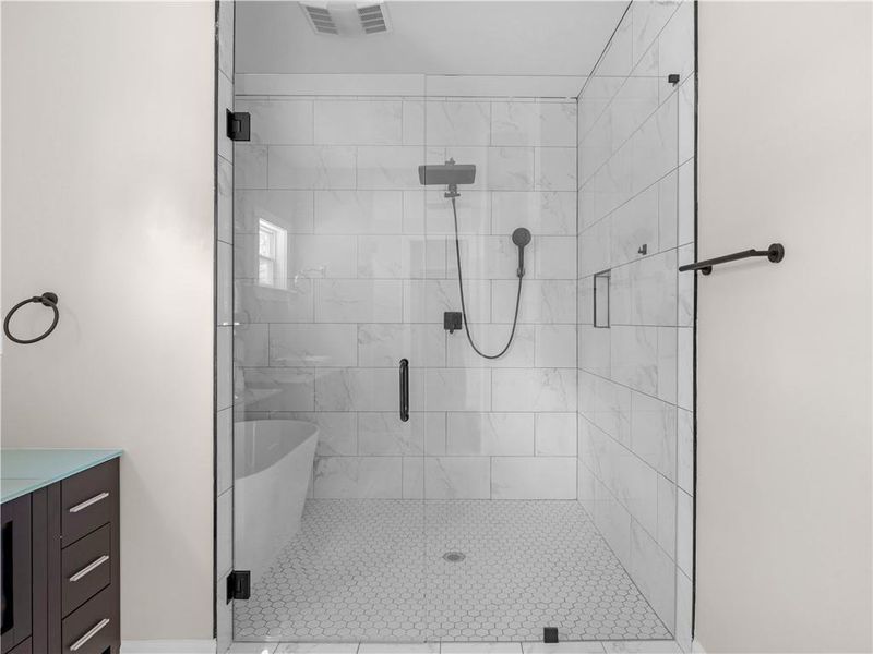 Close-up of interior finishes inside a home in , Atlanta (Image 10).