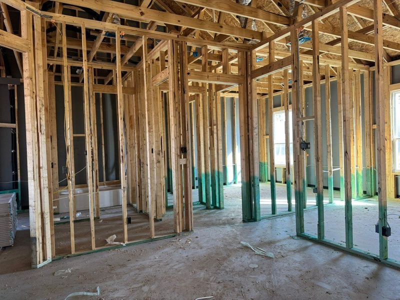 In-progress construction of a new home in Rocky Top, Krum, TX (Image 12).