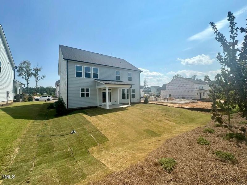 Front exterior of a new home in Glenmere, Knightdale, NC, highlighting curb appeal (Image 116). Front exterior of a new home in Glenmere, Knightdale, NC, highlighting curb appeal (Image 116).