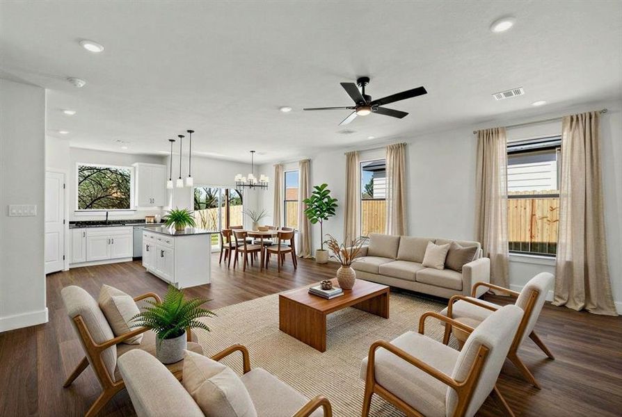Furnished interior view inside a new home in , Granbury (Image 5).