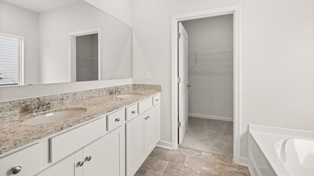 Furnished interior view inside a new home in Parkside at Carter Grove, Cartersville (Image 8).