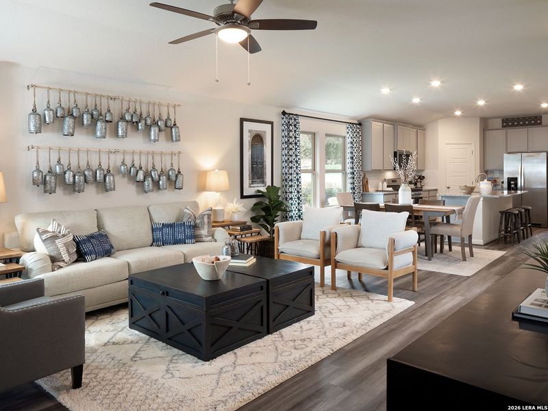 Furnished interior view inside a new home in Kallison Ranch, San Antonio (Image 10).