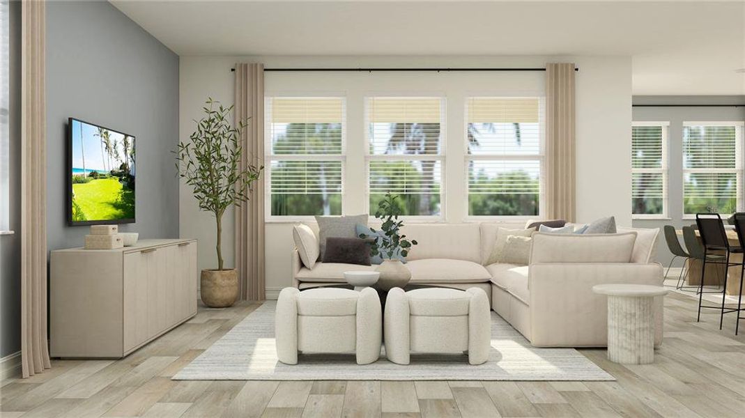 Furnished interior view inside a new home in Stonegate Preserve: The Manors, Palmetto (Image 6).