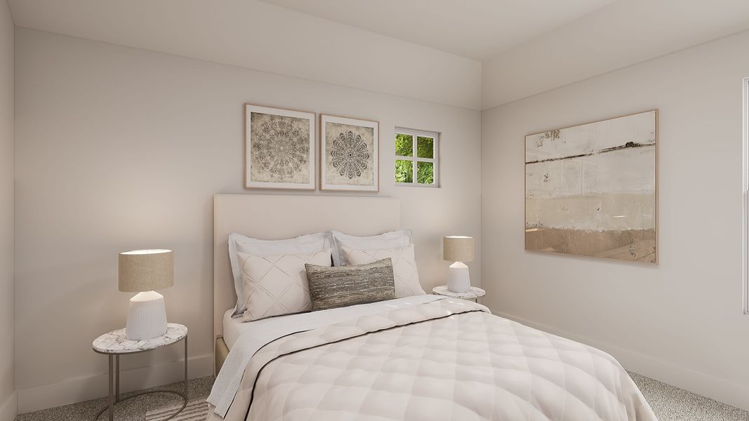 Representative furnished interior of a home built from the Juniper by Tri Pointe Homes in Landmark, Denton (Image 20).