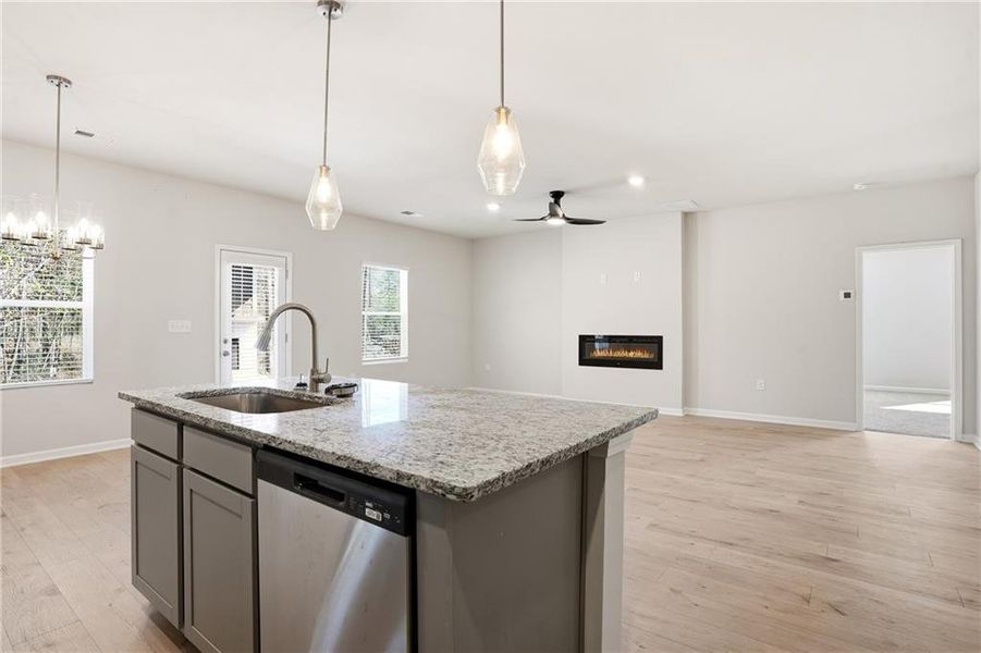 Furnished interior view inside a new home in The Woodlands Preserve, Jackson (Image 9).