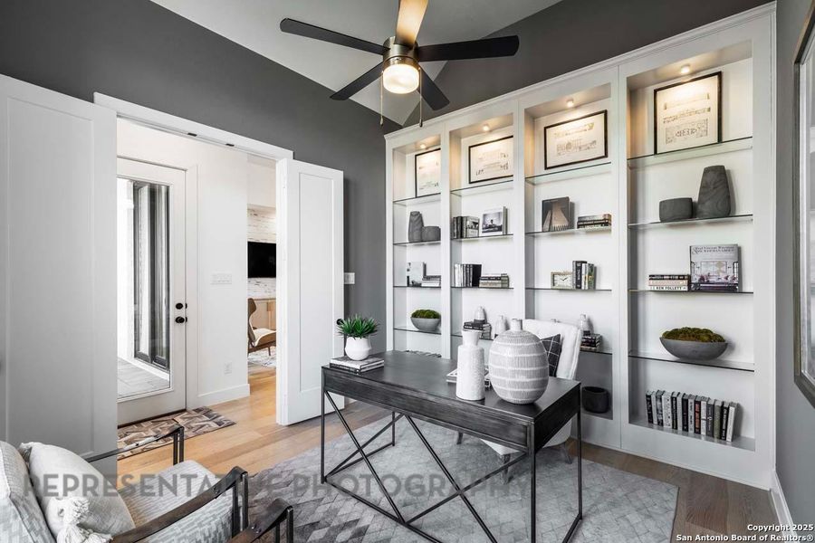 Furnished interior view inside a new home in Esperanza, Boerne (Image 10). Furnished interior view inside a new home in Esperanza, Boerne (Image 10).