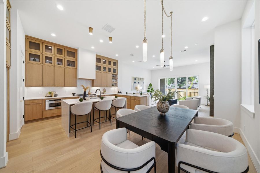 Furnished interior view inside a new home in , Houston (Image 8).
