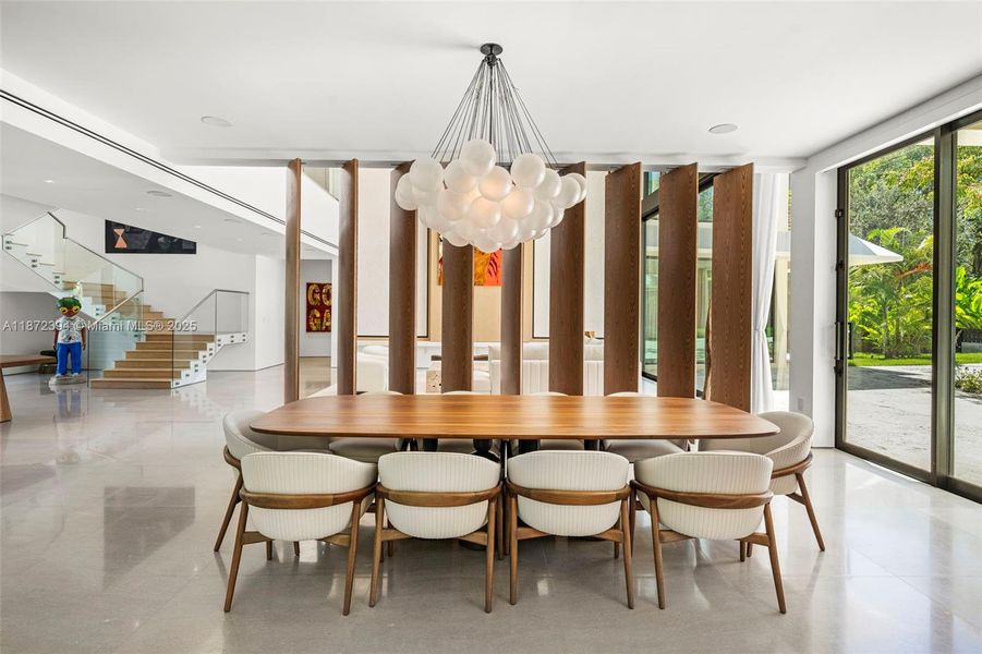 Furnished interior view inside a new home in , Coral Gables (Image 42).