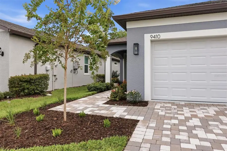Exterior details and patio area of a home in Del Webb BayView, Parrish (Image 3). Exterior details and patio area of a home in Del Webb BayView, Parrish (Image 3).