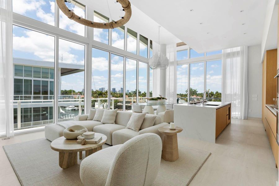 Furnished interior view inside a new home in , Fort Lauderdale (Image 16).