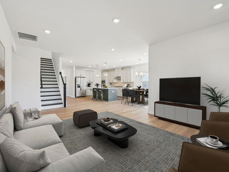 Furnished interior view inside a new home in Watkins Glen, Raleigh (Image 7).
