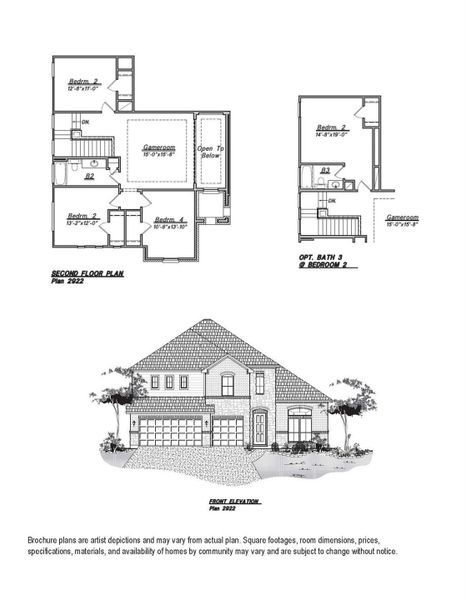 Exterior rendering of this home design in Rates starting as low as, Iowa Colony, TX (Image 5). Exterior rendering of this home design in Rates starting as low as, Iowa Colony, TX (Image 5).