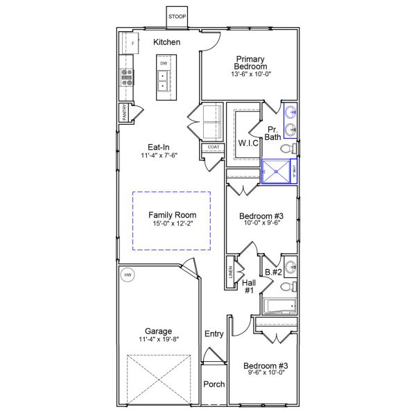 2D floor plan layout of this home in Ellington, Elgin, SC (Image 2). 2D floor plan layout of this home in Ellington, Elgin, SC (Image 2).
