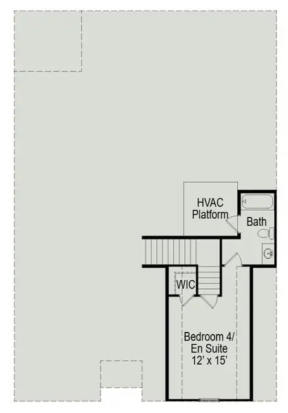 2D floor plan layout of this home in Jackson Hills, Clarksville, TN (Image 5).