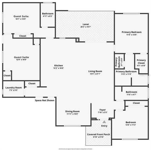 2D floor plan layout of this home in , North Port, FL (Image 5). 2D floor plan layout of this home in , North Port, FL (Image 5).