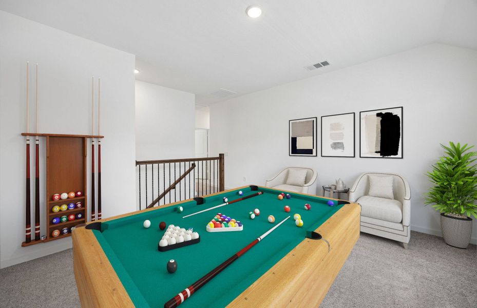 Furnished interior view inside a new home in Ellerden, Tomball (Image 13).